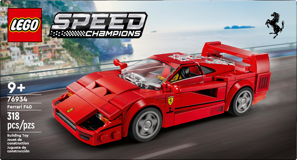 LEGO® Speed Champions Ferrari F40 Supercar Buildable Vehicle