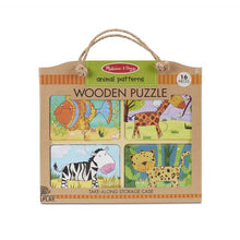 Melissa and Doug Natural Play Wooden Puzzle: Animal Patterns