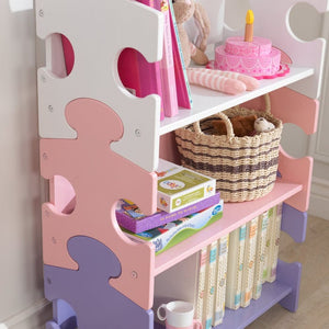 KidKraft Puzzle Bookshelf - Pastel