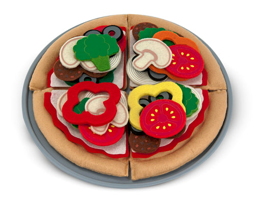 Melissa and Doug Felt Play Food - Pizza Set - All-Star Learning Inc. - Proudly Canadian