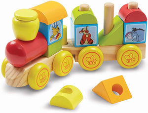 Melissa and Doug Winnie The Pooh Wooden Stacking Train