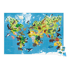 Janod 200 pc Educational Puzzle Endangered Animals