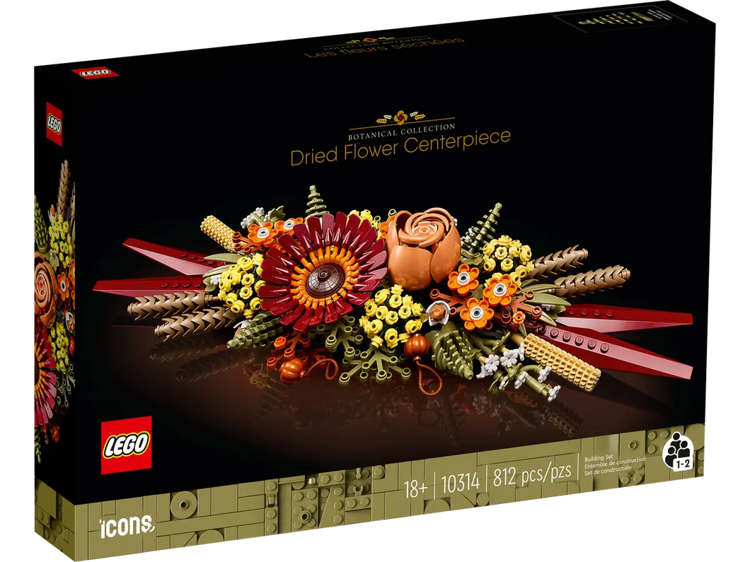 LEGO Icons Dried Flower Centerpiece 10314 Botanical Collection Crafts Set