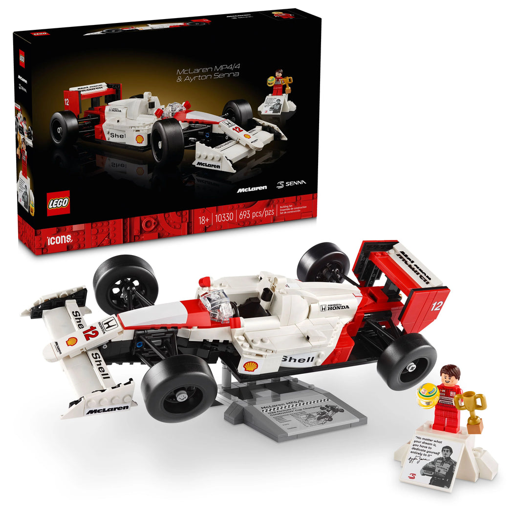 LEGO® Icons McLaren MP4/4 & Ayrton Senna Model Car for Adults 10330