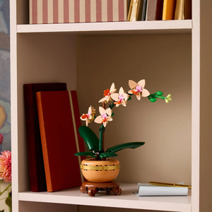LEGO® Botanicals Mini Orchid Plant Gift, Home Decor Building Kit for Adults 10343