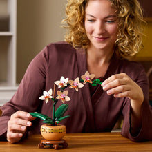 LEGO® Botanicals Mini Orchid Plant Gift, Home Decor Building Kit for Adults 10343