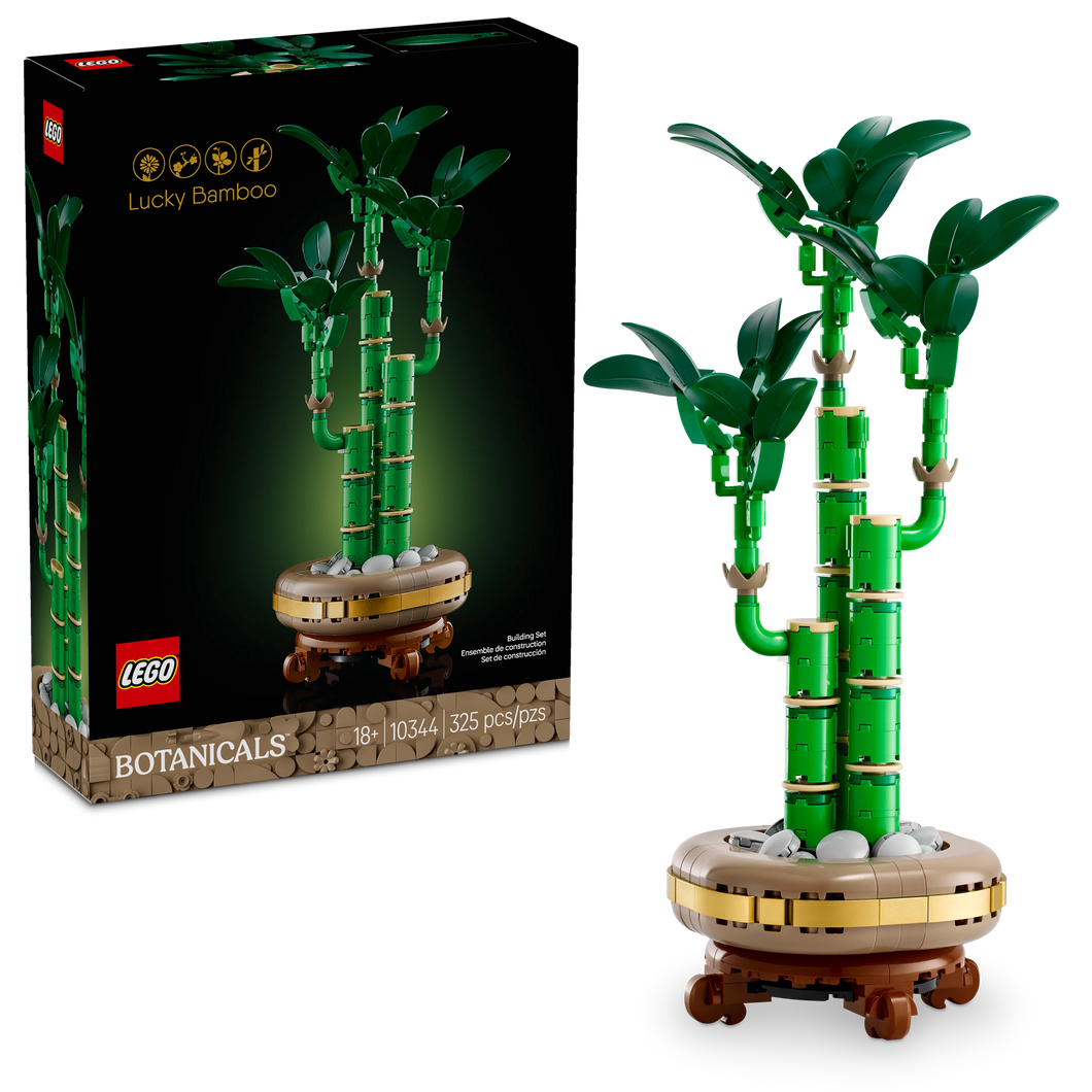 LEGO® Botanicals Lucky Bamboo Indoor Plant Decor, Gift for Women, Men and Nature Lovers 10344