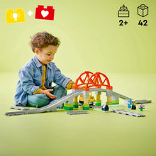 LEGO® DUPLO® Town Train Bridge and Tracks Expansion Set Creative Toy for Toddlers 10426