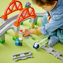 LEGO® DUPLO® Town Train Bridge and Tracks Expansion Set Creative Toy for Toddlers 10426