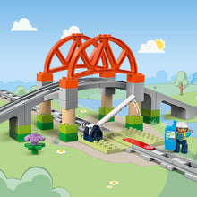 LEGO® DUPLO® Town Train Bridge and Tracks Expansion Set Creative Toy for Toddlers 10426