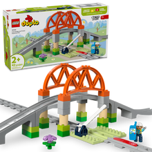 LEGO® DUPLO® Town Train Bridge and Tracks Expansion Set Creative Toy for Toddlers 10426
