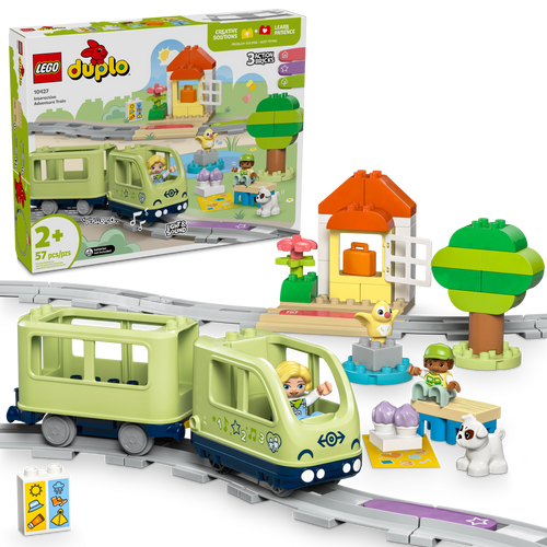 LEGO® DUPLO® Town Interactive Adventure Train Set Educational Preschool Toy for Toddlers 10427