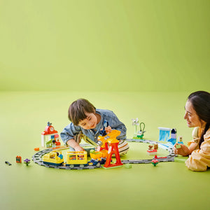 LEGO® DUPLO® Town Big Interactive Community Train Set for Toddlers, Creative Building Toy 10428
