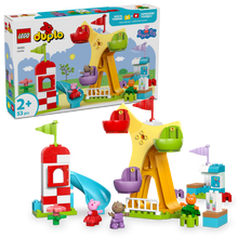 LEGO® DUPLO® Peppa Pig Funfair Pretend-Play Amusement Park, Toddler Toy Building Set 10453