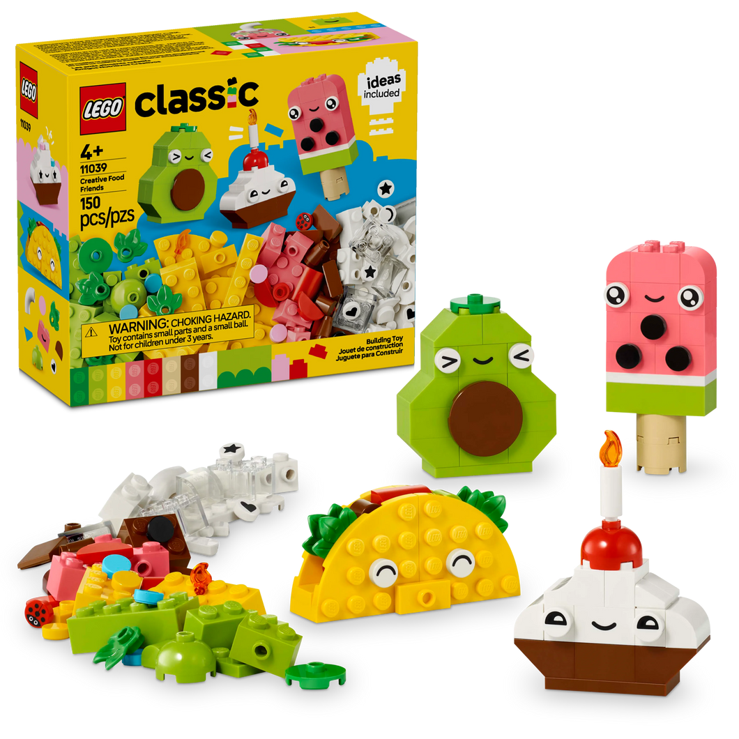 LEGO® Classic Creative Food Friends Imaginative Pretend-Play Building Set for Kids 11039
