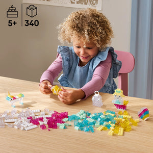 LEGO® Classic Magical Transparent Box, Colorful Building Bricks Toy for Creative Play 11040