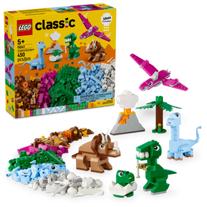 LEGO® Classic Creative Dinosaurs, Assorted Brick Building Set, Kids' Imaginative-Play Models 11041