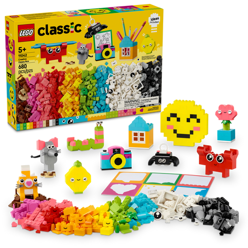 LEGO® Classic Creative Happy Box Assorted Colorful Building Bricks Toy for Imaginative Play 11042