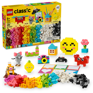 LEGO® Classic Creative Happy Box Assorted Colorful Building Bricks Toy for Imaginative Play 11042