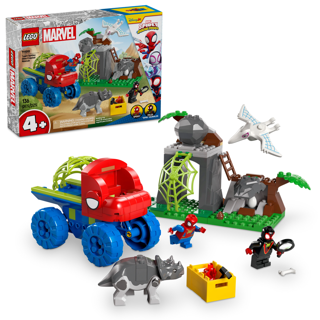 LEGO® Marvel Spidey And His Amazing Friends Team Spidey Dino Crawler Rescue Buildable Toy 11199