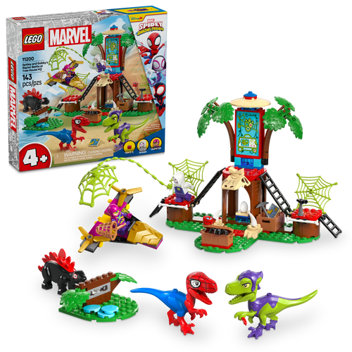 LEGO® Marvel Spidey And His Amazing Friends Spidey and Gobby’s Raptor Battle at Tree House HQ Buildable Toy 11200