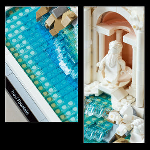 LEGO® Architecture Trevi Fountain Model Italian Landmark, Rome Travel Memorabilia Building Set 21062