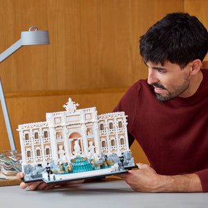 LEGO® Architecture Trevi Fountain Model Italian Landmark, Rome Travel Memorabilia Building Set 21062
