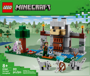 LEGO® Minecraft® The Wolf Stronghold Fortress Playset Gift, Skeleton Explorer Toy 21261