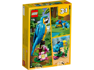 LEGO Creator 3 in 1 Exotic Parrot Building Toy Set 31136