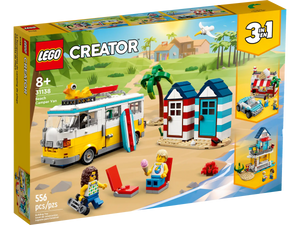 LEGO Creator 3 in 1 Beach Camper Van Building Kit 31138