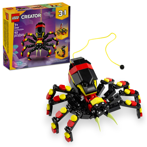 LEGO® Creator 3in1 Wild Animals: Surprising Spider Toy, Transforms into a Scorpion or a Snake 31159