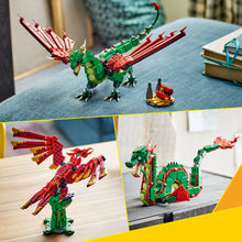 LEGO® Creator 3in1 Medieval Dragon Creature Toy, Transforms into a Sea Serpent or a Phoenix 31161