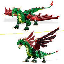 LEGO® Creator 3in1 Medieval Dragon Creature Toy, Transforms into a Sea Serpent or a Phoenix 31161