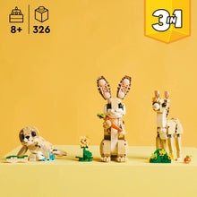 LEGO® Creator 3in1 Cute Bunny Animal Playset, Transforms into a Llama Toy or Seal Figure 31162