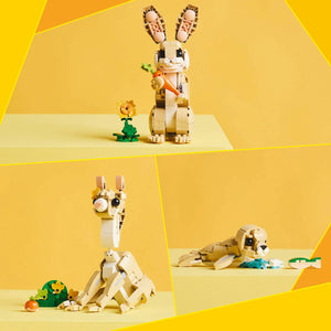 LEGO® Creator 3in1 Cute Bunny Animal Playset, Transforms into a Llama Toy or Seal Figure 31162