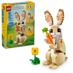 LEGO® Creator 3in1 Cute Bunny Animal Playset, Transforms into a Llama Toy or Seal Figure 31162
