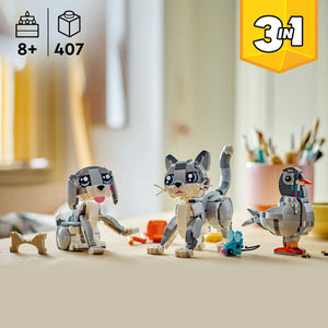 LEGO® Creator 3in1 Playful Cat Pet Toy, Transforms into a Dog Figure or a Pigeon 31163