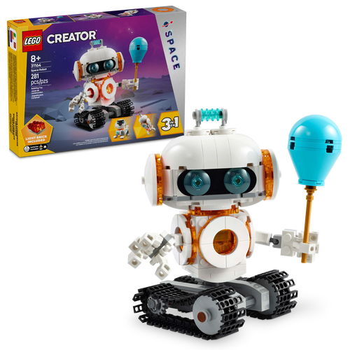 LEGO® Creator 3in1 Space Robot Toy Science Playset, Transforms into a Dog Figure or Rocket 31164