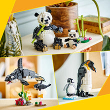 LEGO® Creator 3in1 Wild Animals: Panda Family, Playset Transforms into an Orca or Penguin Set 31165