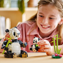 LEGO® Creator 3in1 Wild Animals: Panda Family, Playset Transforms into an Orca or Penguin Set 31165