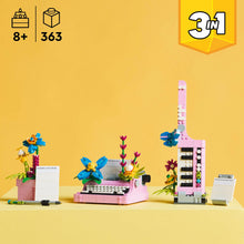 LEGO® Creator 3in1 Typewriter with Flowers Toy Playset, Transforms into a Keytar or a Flowerpot 31169
