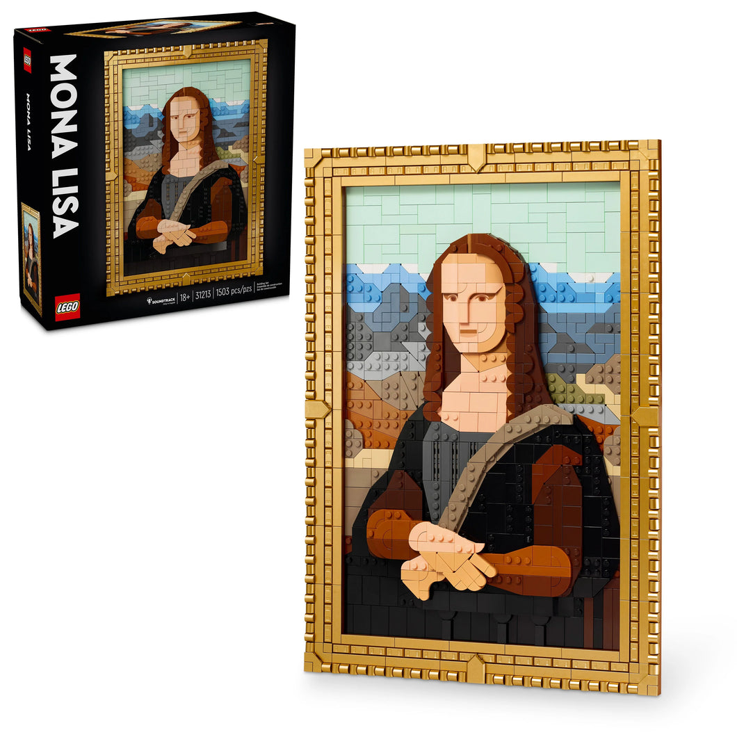 LEGO® Art Mona Lisa Painting, Leonardo da Vinci Artwork Building Set, Home Decor Idea 31213