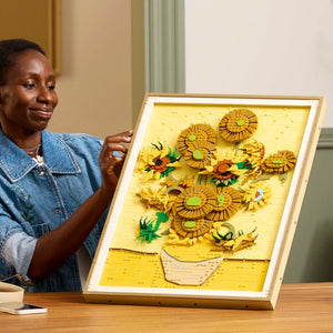 LEGO® Art Vincent van Gogh – Sunflowers Wall Artwork Building Set and Home Decor Idea 31215