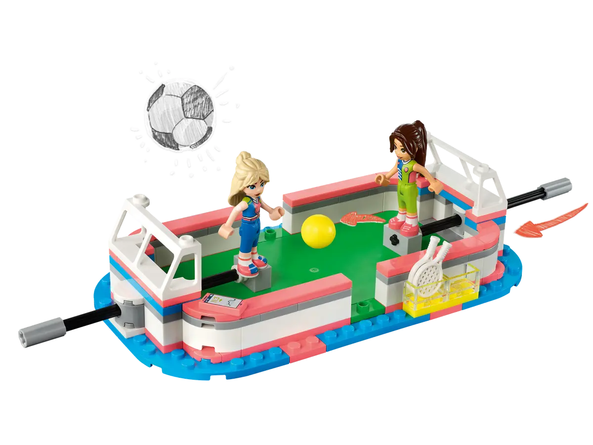  LEGO 41744 Friends Sports Center with Football, Basketball,  Tennis and Climbing Wall, 4 Mini Dolls, Gifts and Toys by Heartlake City :  Toys & Games