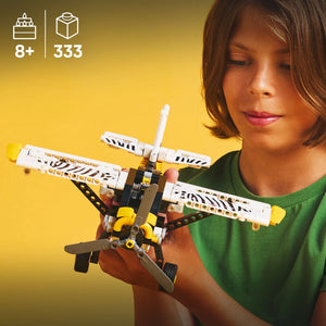 LEGO® Technic™ Bush Plane Aircraft Toy, Airplane Model, Engineering Vehicle Gift Set for Kids 42198