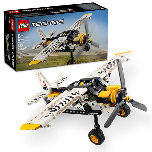 LEGO® Technic™ Bush Plane Aircraft Toy, Airplane Model, Engineering Vehicle Gift Set for Kids 42198