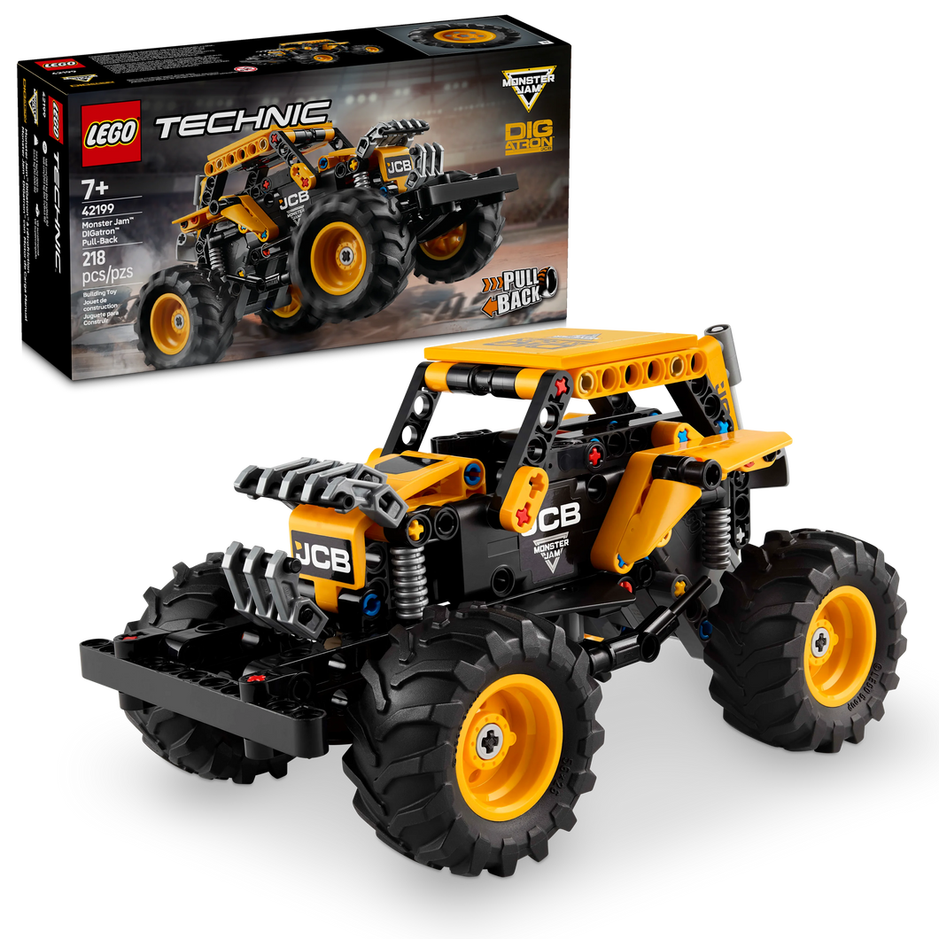 LEGO® Technic™ Monster Jam™ DIGatron™ Pull-Back Truck Toy Vehicle Playset for Kids 42199