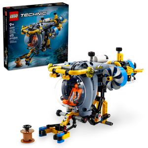 LEGO® Technic™ Deep-Sea Research Submarine Toy Set for Kids Who Love Engineering and Science 42201