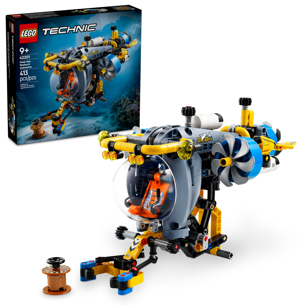 LEGO® Technic™ Deep-Sea Research Submarine Toy Set for Kids Who Love Engineering and Science 42201