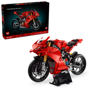 LEGO® Technic™ Ducati Panigale V4 S Motorcycle Model Building Set, Buildable Vehicle 42202